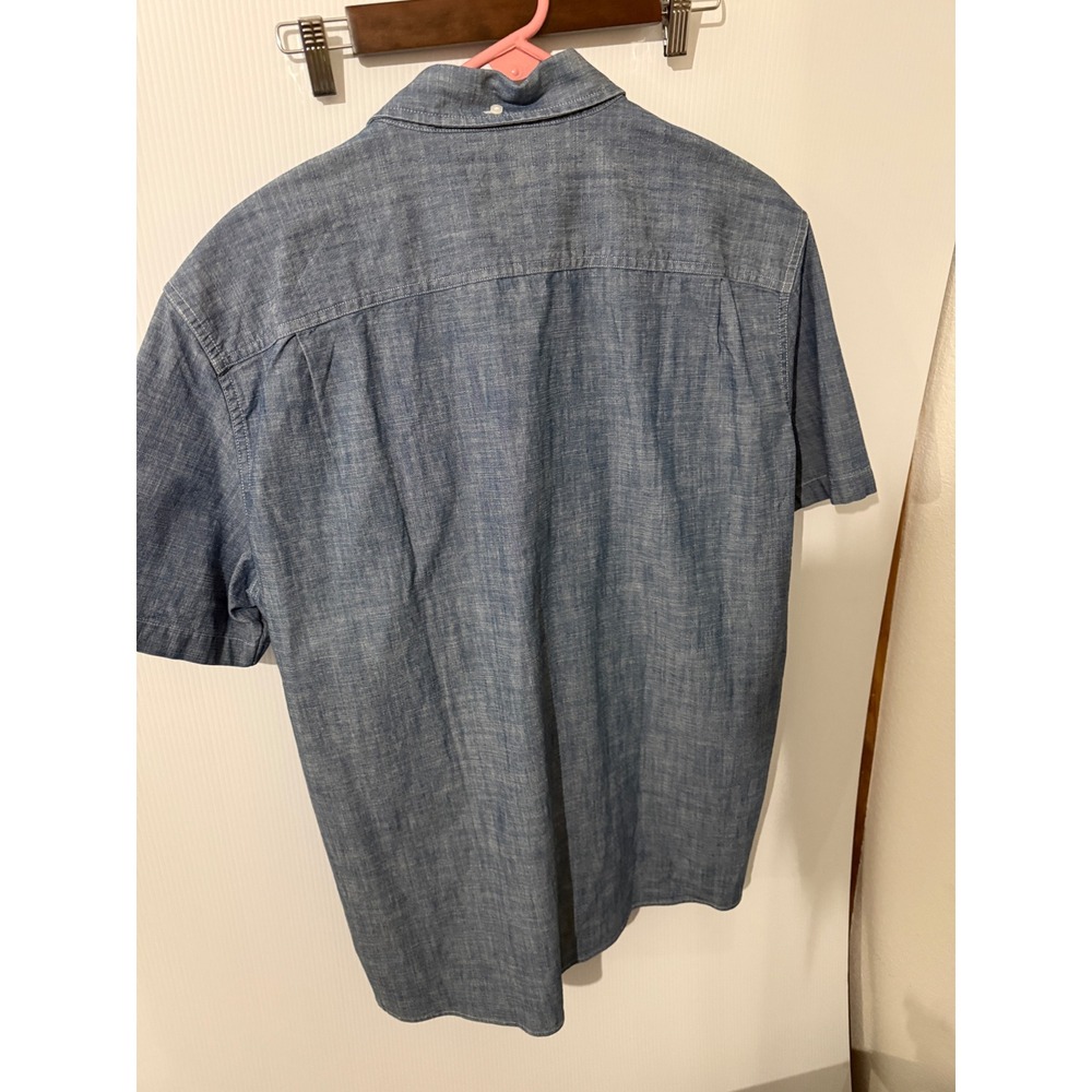 LL Bean Mens Comfort Stretch Chambray Shirt Indigo Blue XL 522578 NWT - Picture 3 of 5